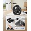imageDreo Fan for Bedroom Table Air Circulator for Whole Room 11 Inch 40ft Strong Airflow 120 adjustable tilt 28db Low Noise Quiet 3 Speeds 2025 New Desk Fan for Office Kitchen HomeBlack
