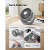 imageDreo Fan for Bedroom Table Air Circulator for Whole Room 11 Inch 40ft Strong Airflow 120 adjustable tilt 28db Low Noise Quiet 3 Speeds 2025 New Desk Fan for Office Kitchen HomeGrey