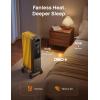 imageDreo Radiator Heater Dual Knobs 8 Safety Protection 1500W Portable Oil Filled Radiator Heater for Indoor Use Large Room Energy Saving Quiet Electric Heater for Bedroom with Adjustable Thermostat