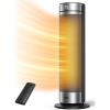 imageDreo Space Heater 1500W Electric Heaters for Indoor Use with Remote 70 Oscillation 23 Inch PTC Ceramic with Thermostat Fast and Safe Heater for Bedroom Large Room Office