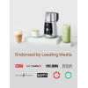 imageDreo Milk Frother Upgraded Allin1 Electric Foam Maker for Coffee 15oz450ml Automatic Foam Frother for Latte Artlevel Microfoam 30 Drinks Dishwasher Safe Easy to Clean LED display