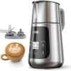 imageDreo Milk Frother Upgraded Allin1 Electric Foam Maker for Coffee 15oz450ml Automatic Foam Frother for Latte Artlevel Microfoam 30 Drinks Dishwasher Safe Easy to Clean LED display