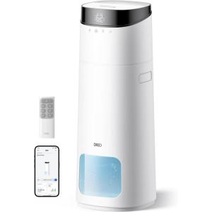 imageDreo 16L Smart Humidifier Large Room 1000 ft 130H Cool Mist Air Humidifiers for Bedroom Plants Baby Top Fill RemoteTouchVoice ampamp APP Control SelfCleaning Tank 30dB RGB Light HM755S White