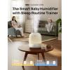 imageDREO Smart Humidifiers for Bedroom Baby HM409S 1500 RGB Night Light ampamp Sleep Routine Trainer Ultra Quiet 28dB ampamp 3L Top Fill Cool Mist Humidifier for Nursery Air humidifier for Plants IndoorWhite