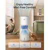imageDREO Smart Evaporative Humidifier Large Room up to 1000ft 800mlh High Output Air Humidifiers for Bedroom 10L 50H Long Runtime with Precise Humidification for Plants Home Office White HHM774S