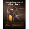 imageDREO Space Heaters for Indoor Use Fast Heating Portable Heaters with Remote Large PTC Ceramic Electric for Bedroom 12H Timer 70 Oscillation Overheat Protection 1500W Safety Heat for Home OfficeGold