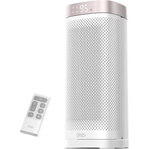 imageDREO Space Heaters for Indoor Use Fast Heating Portable Heaters with Remote Large PTC Ceramic Electric for Bedroom 12H Timer 70 Oscillation Overheat Protection 1500W Safety Heat for Home OfficeWhite