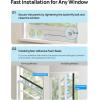 image:imageDREO Adjustable Portable Air Conditioner Window Vent Kit for Dual Hose with 59 Inch Exhaust Duct Upgraded Seamless Window Panel Kit for Sliding Windows Doors Compatible with AC318S amp AC319S