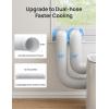 image:imageDREO Adjustable Portable Air Conditioner Window Vent Kit for Dual Hose with 59 Inch Exhaust Duct Upgraded Seamless Window Panel Kit for Sliding Windows Doors Compatible with AC318S amp AC319S
