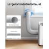 image:imageDREO Adjustable Portable Air Conditioner Window Vent Kit with 59 Inch Exhaust Duct Upgraded Seamless Window Panel Kit for Sliding Windows Doors