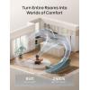 image:imageDREO Smart Fan for Bedroom Powerful 85 ft Airflow 12 Inches Desk Fans in 20dB Quiet 9090 Oscillation AppVoice Control 9 Speeds amp 812H Timer for Home Office DormGrey