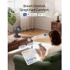 image:imageDREO Smart Fan for Bedroom Powerful 85 ft Airflow 12 Inches Desk Fans in 20dB Quiet 9090 Oscillation AppVoice Control 9 Speeds amp 812H Timer for Home Office DormGrey
