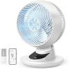 image:imageDREO Smart Fan for Bedroom Powerful 85 ft Airflow 12 Inches Desk Fans in 20dB Quiet 9090 Oscillation AppVoice Control 9 Speeds amp 812H Timer for Home Office DormWhite