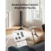 image:imageDREO Smart Tower Fan for Bedroom 4045 Adjustable Height 28 fts Velocity DC Motor 9 Speeds 4 Modes 90Oscillating Standing Fan 20dB Quiet 12H Timer for Home Office GoogleAlexa Black