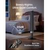 image:imageDREO Smart Tower Fan for Bedroom 4045 Adjustable Height 28 fts Velocity DC Motor 9 Speeds 4 Modes 90Oscillating Standing Fan 20dB Quiet 12H Timer for Home Office GoogleAlexa Black
