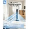 image:imageDREO Smart Tower Fan for Bedroom 4045 Adjustable Height 28 fts Velocity DC Motor 9 Speeds 4 Modes 90Oscillating Standing Fan 20dB Quiet 12H Timer for Home Office GoogleAlexa Black