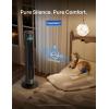 image:imageDREO Smart Tower Fan for Indoor amp Outdoor Use 33 fts High Velocity 12 Speeds 4 Modes Standing Floor Fan 150 Customizable Oscillating 20 dB Quiet DC Motor for Bedroom Weather Resistant