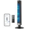 image:imageDREO Smart Tower Fan for Bedroom 4045 Adjustable Height 28 fts Velocity DC Motor 9 Speeds 4 Modes 90Oscillating Standing Fan 20dB Quiet 12H Timer for Home Office GoogleAlexa Black