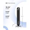 image:imageDREO Smart Tower Fan for Bedroom 90 Oscillating Standing Fans for Room with 4 Speeds 4 Modes 28dB Quiet for Sleep 26fts Velocity 8H Timer RemoteAppVoice Control for Living Room Office HomeBlack