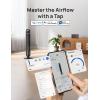 image:imageDREO Smart Tower Fan for Bedroom 90 Oscillating Standing Fans for Room with 4 Speeds 4 Modes 28dB Quiet for Sleep 26fts Velocity 8H Timer RemoteAppVoice Control for Living Room Office HomeBlack