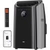 image:imageDREO Portable Air Conditioners 14000 BTU ASHRAE 10000 BTU DOE Smart AC Unit for Room with Drainagefree Cooling APPVoiceRemote Fan amp Dehumidifier Quiet Standing AC for Bedroom AC516S New