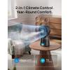 image:imageDREO TurboCool Misting Fan 516 15030 Omnidirectional Oscillating Cooling Fans that Blow Cold Air 5 Drop 26 fts Wind Ultrafine Mist 20dB 6 Speeds 2 Modes Remote Control Indoor GreyStandard