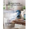 image:imageDREO TurboCool Misting Fan 516 15030 Omnidirectional Oscillating Cooling Fans that Blow Cold Air 5 Drop 26 fts Wind Ultrafine Mist 20dB 6 Speeds 2 Modes Remote Control Indoor GreyStandard