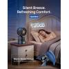 image:imageDREO TurboCool Misting Fan 516 15030 Omnidirectional Oscillating Cooling Fans that Blow Cold Air 5 Drop 26 fts Wind Ultrafine Mist 20dB 6 Speeds 2 Modes Remote Control Indoor GreyWiFi