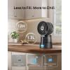image:imageDREO TurboCool Misting Fan 516 15030 Omnidirectional Oscillating Cooling Fans that Blow Cold Air 5 Drop 26 fts Wind Ultrafine Mist 20dB 6 Speeds 2 Modes Remote Control Indoor GreyWiFi