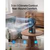 image:imageDREO TurboCool Misting Fan 516 15030 Omnidirectional Oscillating Cooling Fans that Blow Cold Air 5 Drop 26 fts Wind Ultrafine Mist 20dB 6 Speeds 2 Modes Remote Control Indoor GreyWiFi
