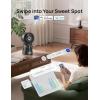 image:imageDREO TurboCool Misting Fan 516 15030 Omnidirectional Oscillating Cooling Fans that Blow Cold Air 5 Drop 26 fts Wind Ultrafine Mist 20dB 6 Speeds 2 Modes Remote Control Indoor GreyWiFi