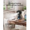 image:imageDREO TurboCool Misting Fan 516 15030 Omnidirectional Oscillating Cooling Fans that Blow Cold Air 5 Drop 26 fts Wind Ultrafine Mist 20dB 6 Speeds 2 Modes Remote Control Indoor GreyWiFi