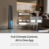 image:imageDREO TurboCool Misting Fan 765S Tower Fans that Blow Cold Air 10F Cooling 34fts Fast Standing Fan 6L Tank 20 dB Quiet DC Motor 90 Smart Oscillating Fan with 12 Speeds 4 Modes for Home Grey