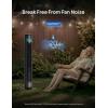 image:imageDREO TurboCool Outdoor Misting Fan 711AS 33 fts High Velocity 12 Speeds 4 Modes Smart Standing Floor Fan 150 Customizable Oscillating 20 dB Quiet DC Motor for Bedroom Weather ResistantCharcoal