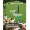 image:imageDREO TurboCool Outdoor Misting Fan 711AS 33 fts High Velocity 12 Speeds 4 Modes Smart Standing Floor Fan 150 Customizable Oscillating 20 dB Quiet DC Motor for Bedroom Weather ResistantGrey