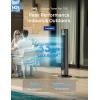 image:imageDREO TurboCool Outdoor Misting Fan 711AS 33 fts High Velocity 12 Speeds 4 Modes Smart Standing Floor Fan 150 Customizable Oscillating 20 dB Quiet DC Motor for Bedroom Weather ResistantGrey