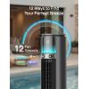 image:imageDREO TurboCool Outdoor Misting Fan 711AS 33 fts High Velocity 12 Speeds 4 Modes Smart Standing Floor Fan 150 Customizable Oscillating 20 dB Quiet DC Motor for Bedroom Weather ResistantCharcoal