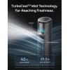 image:imageDREO TurboCool Outdoor Misting Fan 711AS 33 fts High Velocity 12 Speeds 4 Modes Smart Standing Floor Fan 150 Customizable Oscillating 20 dB Quiet DC Motor for Bedroom Weather ResistantCharcoal