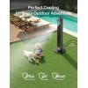 image:imageDREO TurboCool Outdoor Misting Fan 711AS 33 fts High Velocity 12 Speeds 4 Modes Smart Standing Floor Fan 150 Customizable Oscillating 20 dB Quiet DC Motor for Bedroom Weather ResistantCharcoal