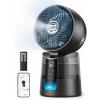 image:imageDREO TurboCool Misting Fan 516 15030 Omnidirectional Oscillating Cooling Fans that Blow Cold Air 5 Drop 26 fts Wind Ultrafine Mist 20dB 6 Speeds 2 Modes Remote Control Indoor GreyWiFi