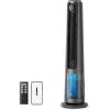 image:imageDREO TurboCool Misting Fan 765S Tower Fans that Blow Cold Air 10F Cooling 34fts Fast Standing Fan 6L Tank 20 dB Quiet DC Motor 90 Smart Oscillating Fan with 12 Speeds 4 Modes for Home Grey