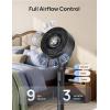 image:imageDREO Fan for Bedroom 2026 New model120100 OmniDirectional Oscillating Fan 96ft DC Motor 20 dB Quiet Standing Pedestal Fans 9 Speeds 3 Modes Remote 3742 Adjustable Height 8H Timer