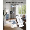 image:imageDREO Smart Fan for Bedroom standing 150 100 OmniDirectional Oscillating Fans 120ft CirculAir Quiet Fan with DC Motor 12 Speeds 6 Modes 20dBRemote Control 12H TimerBlack
