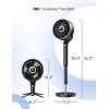 image:imageDREO Smart Fan for Bedroom standing 150 100 OmniDirectional Oscillating Fans 120ft CirculAir Quiet Fan with DC Motor 12 Speeds 6 Modes 20dBRemote Control 12H TimerBlack