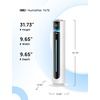 image:imageDREO 11L Humidifier Large Room 700ft 100H Smart Cool Mist Humidifers for Bedroom 21dB Quiet Top Fill Clean Tank Technology App amp Remote Control Aroma Box RGB 12h Timer White Humidifer 747S