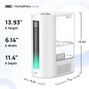 image:imageDREO 6L Humidifiers for Bedroom Smart Warm amp Cool Mist for Large Room 60Hr Quiet Runtime for Baby Plant Humidity Sensor Indicator Light 12H Timer GoogleAlexa BlackGrey
