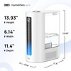 image:imageDREO 6L Humidifiers for Bedroom Smart Warm amp Cool Mist for Large Room 60Hr Quiet Runtime for Baby Plant Humidity Sensor Indicator Light 12H Timer GoogleAlexa BlackWhite