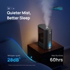 image:imageDREO 6L Humidifiers for Bedroom Smart Warm amp Cool Mist for Large Room 60Hr Quiet Runtime for Baby Plant Humidity Sensor Indicator Light 12H Timer GoogleAlexa BlackBlack