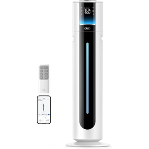image:imageDREO 11L Humidifier Large Room 700ft 100H Smart Cool Mist Humidifers for Bedroom 21dB Quiet Top Fill Clean Tank Technology App amp Remote Control Aroma Box RGB 12h Timer White Humidifer 747S