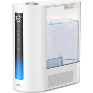 image:imageDREO 6L Humidifiers for Bedroom Smart Warm amp Cool Mist for Large Room 60Hr Quiet Runtime for Baby Plant Humidity Sensor Indicator Light 12H Timer GoogleAlexa BlackWhite